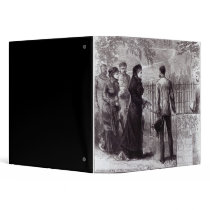 Empress Eugenie visiting the tomb of Napoleon I Binders