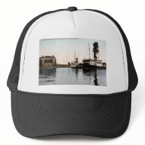 Empress Hotel and C.P.R. Steamers, Victoria, B.C. Trucker Hats