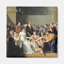 Empress Josephine  Among the Children, 1806 Fridge Magnet