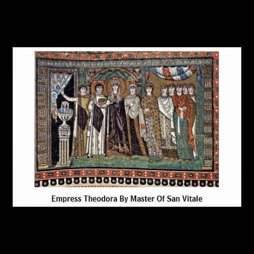 Empress Theodora By Master Of San Vitale Print