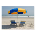 empty, beach, chairs, daytona, floirida, usa,