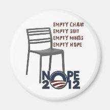 Empty Chair, Empty Obama Magnet