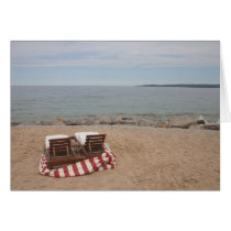 Empty Chairs on the Beach cards