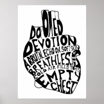 empty chest : anatomical heart posters