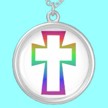 Empty Cross Sterling Silver Necklace by Artists4God Empty Cross Sterling Silver Necklace