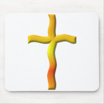 Empty Easter Cross of Jesus' Resurrection mousepads
