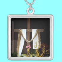 Empty Easter Cross of Jesus' Resurrection necklaces by Artists4God Empty Easter Cross of Jesus' Resurrection necklaces