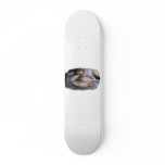 Empty Eaten Plate Fork Knife Food Foodie Design Custom Skate Board