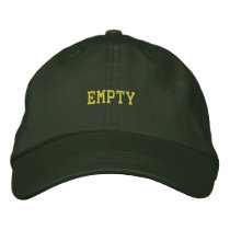 Empty Embroidered Hat embroidered hats by Hoganfamily Empty Embroidered Hat embroidered hats