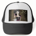 Empty Eyes White & Black Cap hats