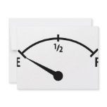 empty fuel tank icon invitations