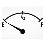 empty fuel tank icon invitations