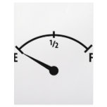 empty fuel tank icon letterhead