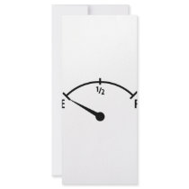 empty fuel tank icon rack card