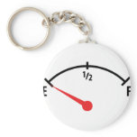 empty fuel tank indicator gauge car keychains