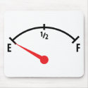 empty fuel tank indicator gauge car mousepads