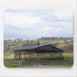 Empty Hay Barn and Rolling Hills Mouse Pad