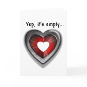 Empty Heart Greeting Cards