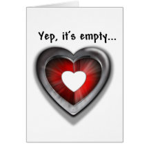 Empty Heart Greeting Cards