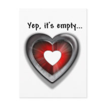 Empty Heart Postcard