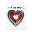 Empty Heart postcards