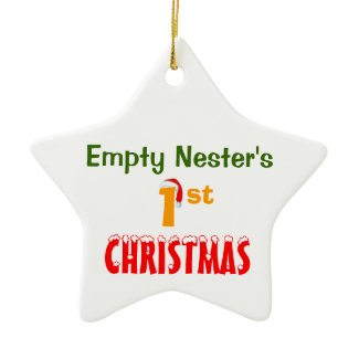 Empty Nester's 1st Christmas ornament