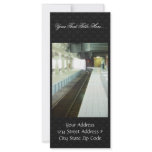 Empty Platform At Perth Railway Station Custom Rack Card
