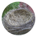 Empty Robin's Nest stickers