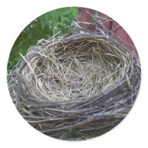 Empty Robin's Nest stickers