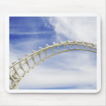 Empty roller coaster tracks mousepads