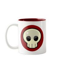 empty skull mug