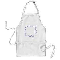 Empty speech bubble #1 apron