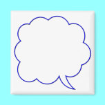 Empty speech bubble #1 magnets