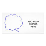 Empty speech bubble #1 photo cards