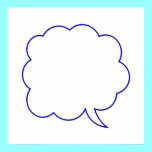 Empty speech bubble #1 posters