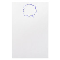Empty speech bubble #1 stationery paper