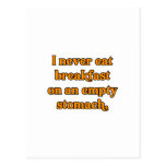 Empty Stomach Postcard