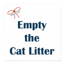 Empty The Cat Litter Reminders