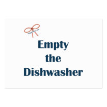 Empty The Dishwasher Reminders Business Card Template