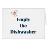 Empty The Dishwasher Reminders Cards