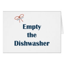 Empty The Dishwasher Reminders Cards