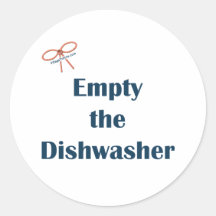 Empty The Dishwasher Reminders Sticker