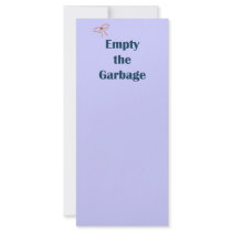 Empty The Garbage Reminders rack cards by HappyDoggies Empty The Garbage Reminders rack cards