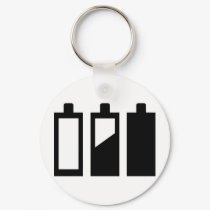 empty to full batteries keychains by Tomaniac empty to full batteries keychains