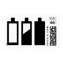 empty to full batteries stamp