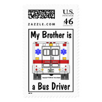 EMS Ambulance, Bus Driver Brother, Stamp