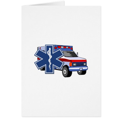 EMS Ambulance Card Zazzle