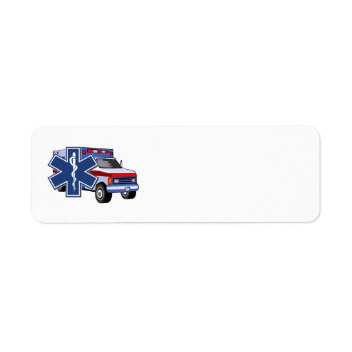 EMS Ambulance EMT Paramedic Custom Return Address Labels