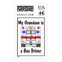 EMS-Ambulance, Grandson Bus Driver, Stamp