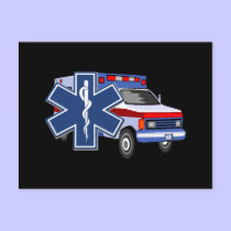 EMS Ambulance postcards